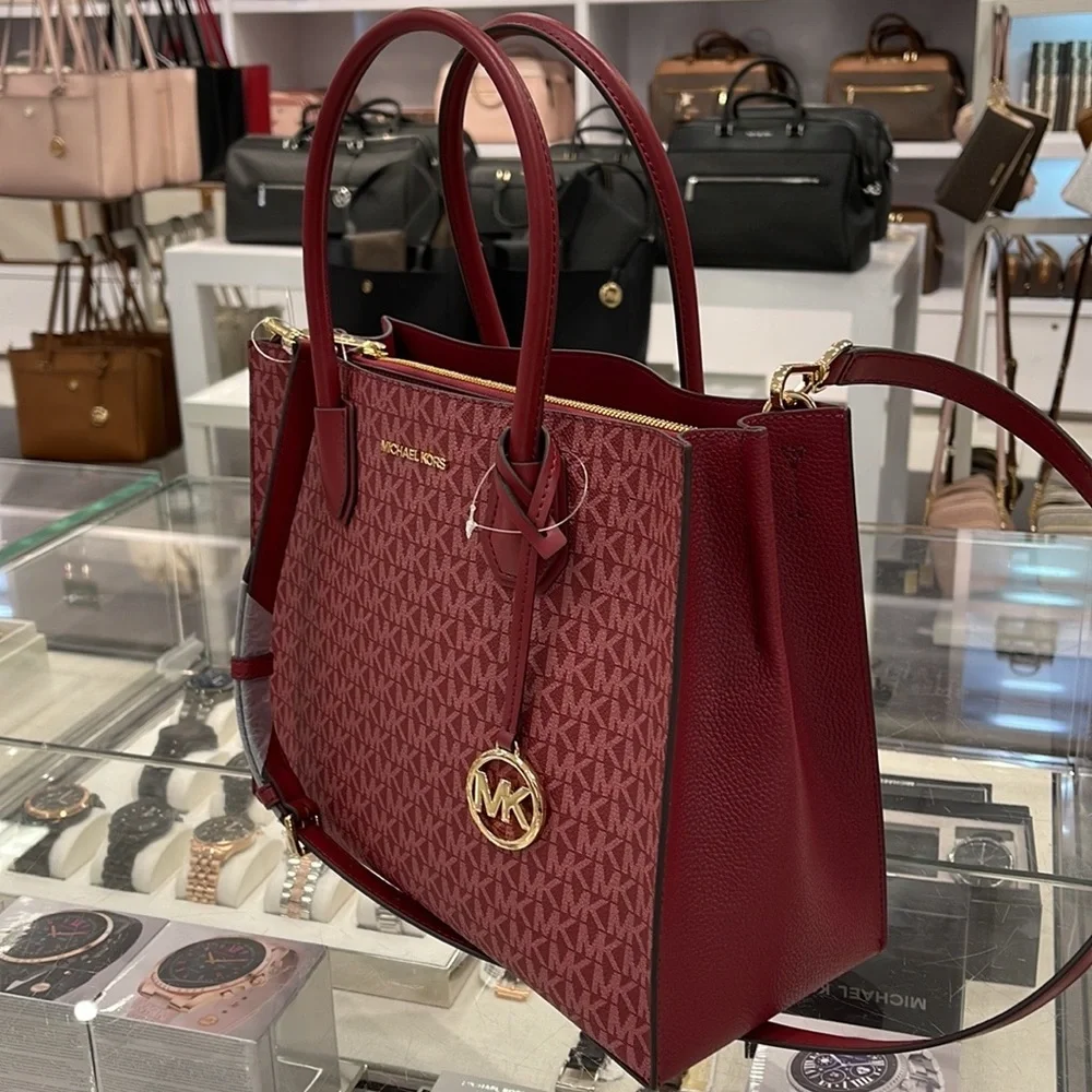 MICHAEL KORS MERCER LARGE SATCHEL
MULBERRY MULTI - Picture 1 of 16